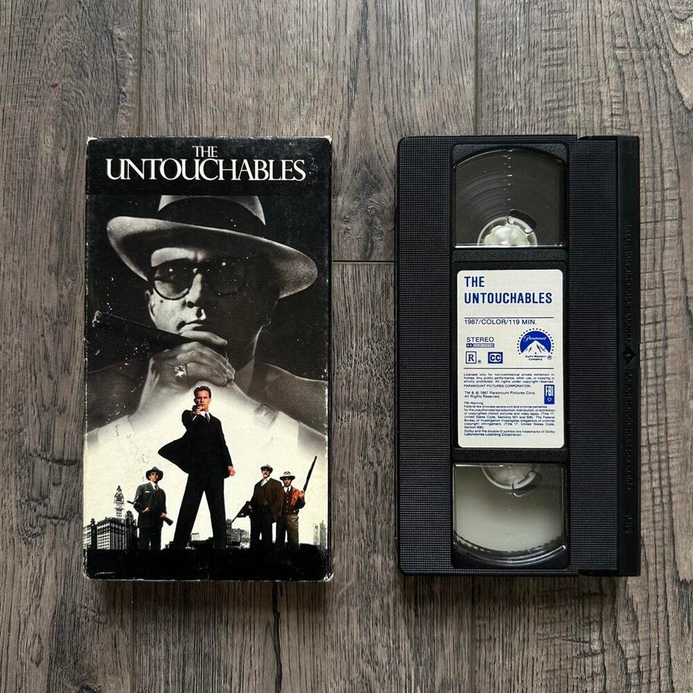Rare Vintage The Untoucheables Crime Mob VHS Movie Tape